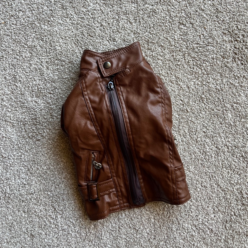 Leather Dog Coat